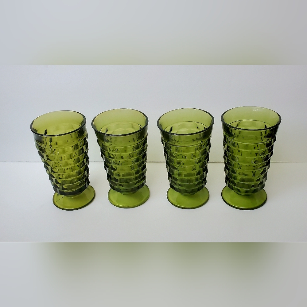 1960's Vintage Indiana Whitehall Cubist Glasses